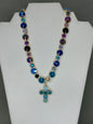 Crystal Cross Pendant- 6 Colors