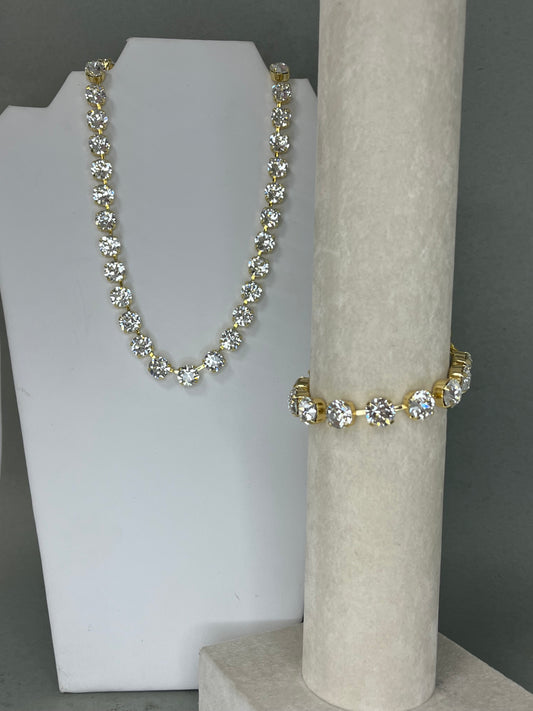 Magnetic Clear Crystal Necklace