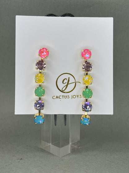 Crystal Dangle Earrings- 2 Colors