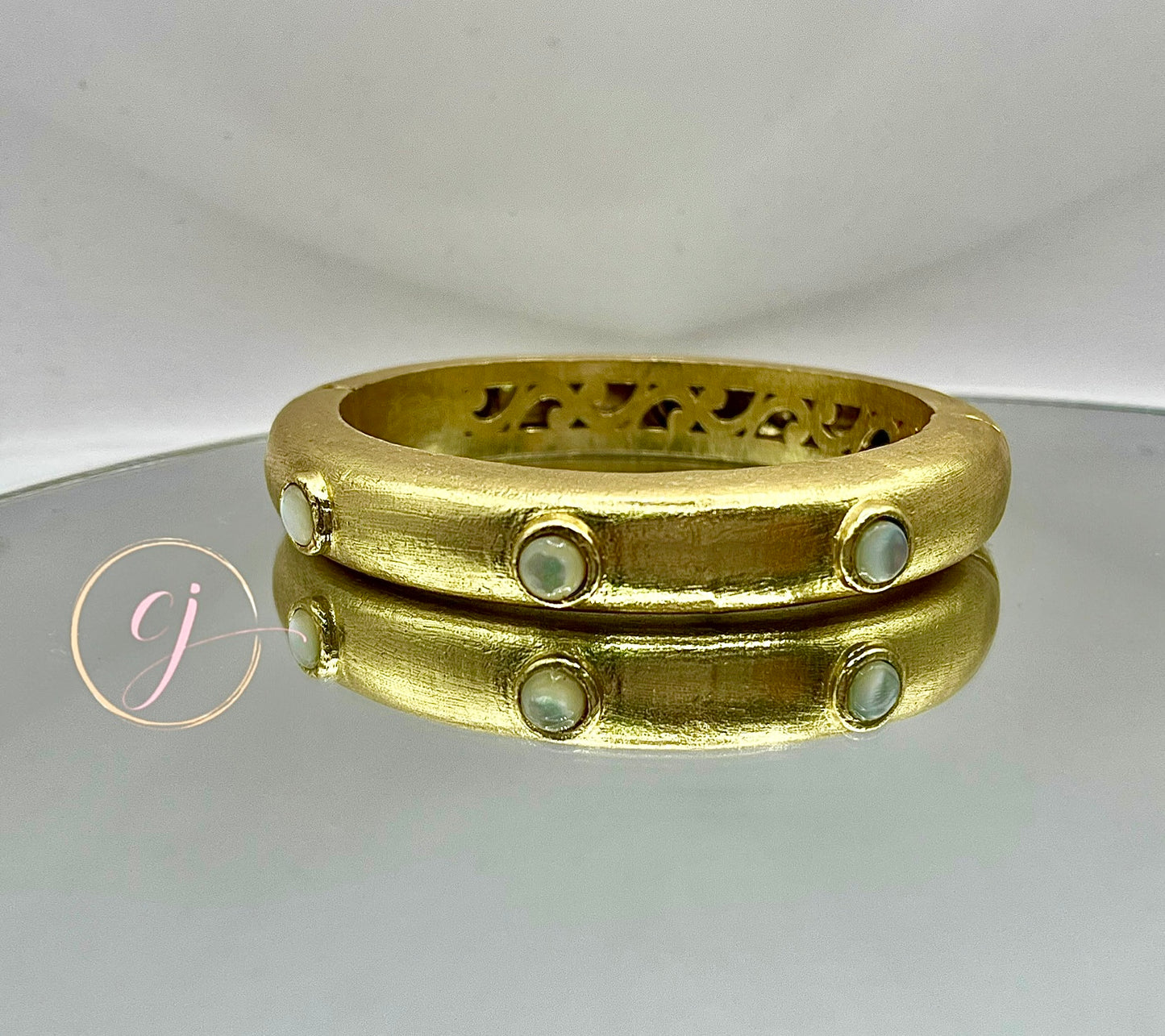 Double Sided Matte Gold Cuff