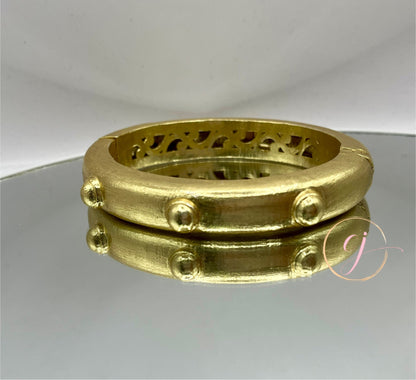 Double Sided Matte Gold Cuff