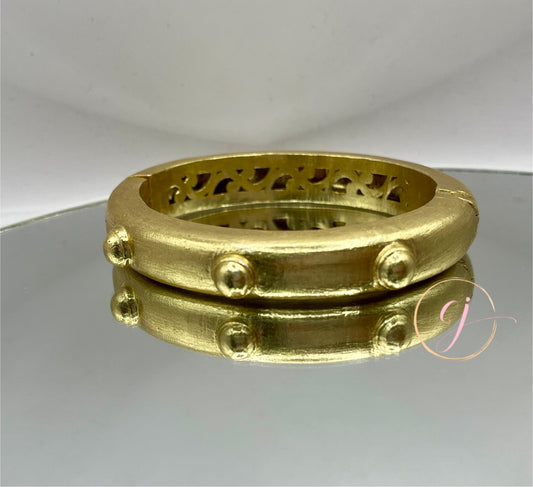 Double Sided Matte Gold Cuff