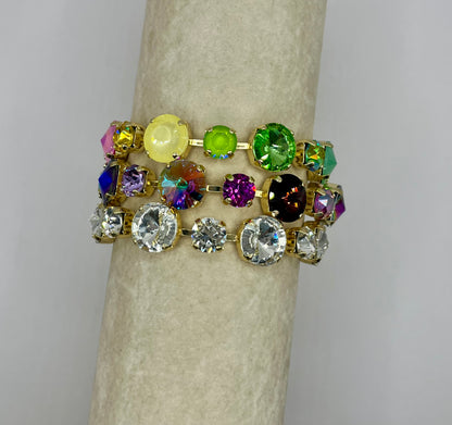 Magnetic Multi Size Crystal Bracelet- 3 colors