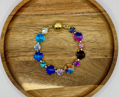 Magnetic Multi Size Crystal Bracelet- 3 colors
