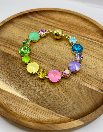 Magnetic Multi Size Crystal Bracelet- 3 colors