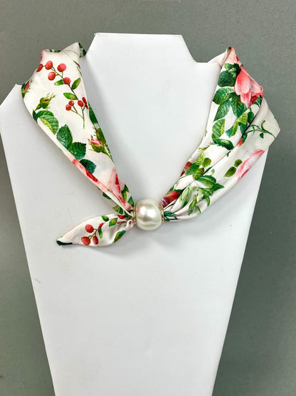 Magnetic Pearl Scarf Necklaces
