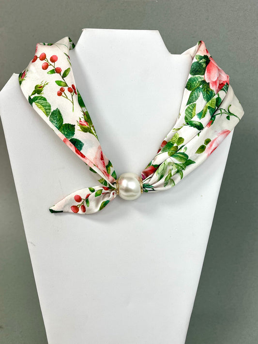 Magnetic Pearl Scarf Necklaces