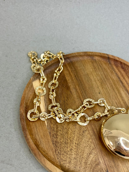 Large Chunky Heart Necklace