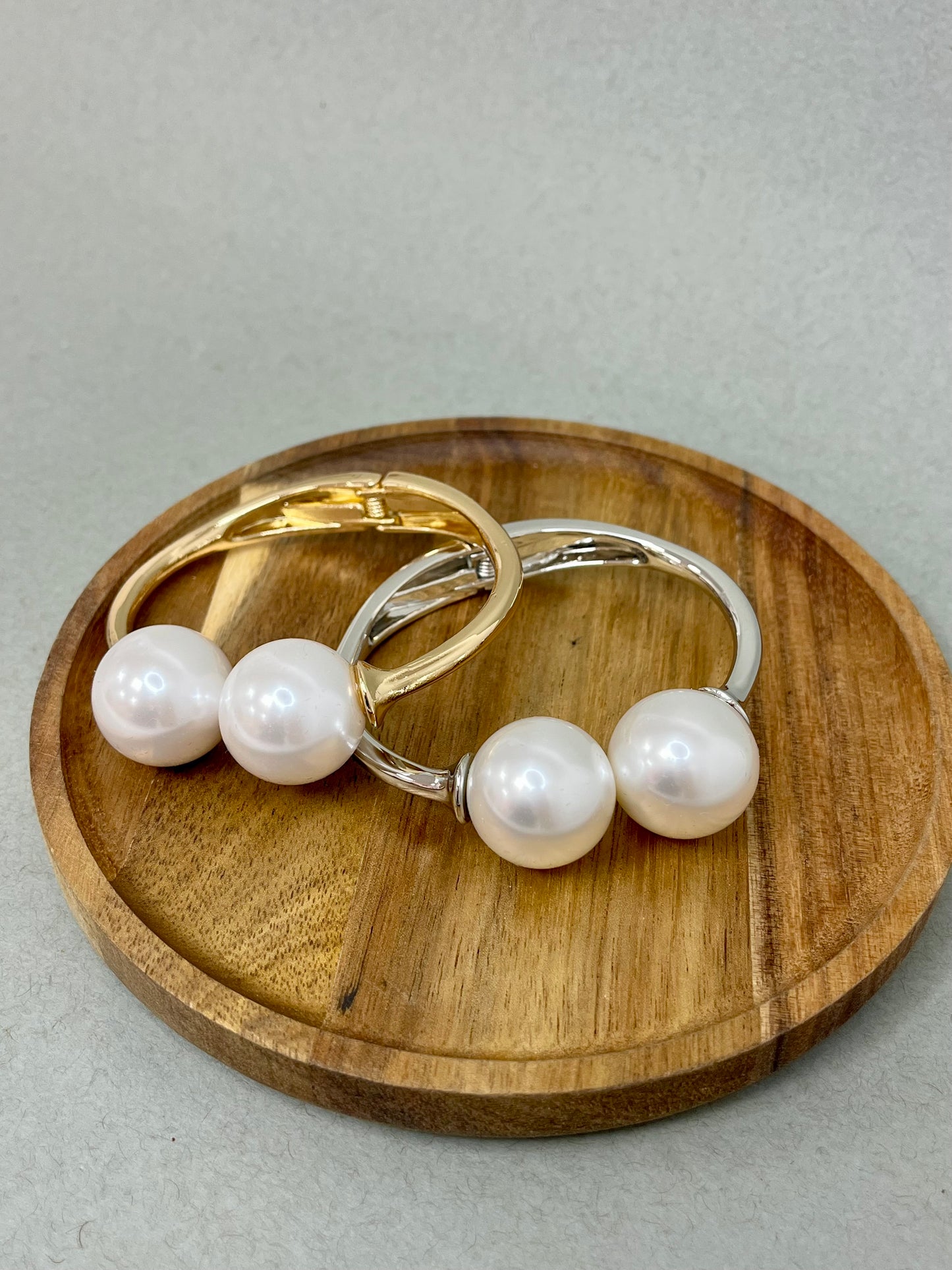 Double Pearl Clasp Bracelet