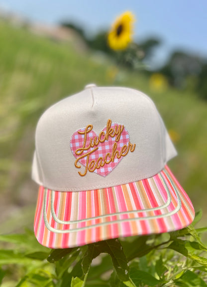Lucky Teacher Trucker Hat