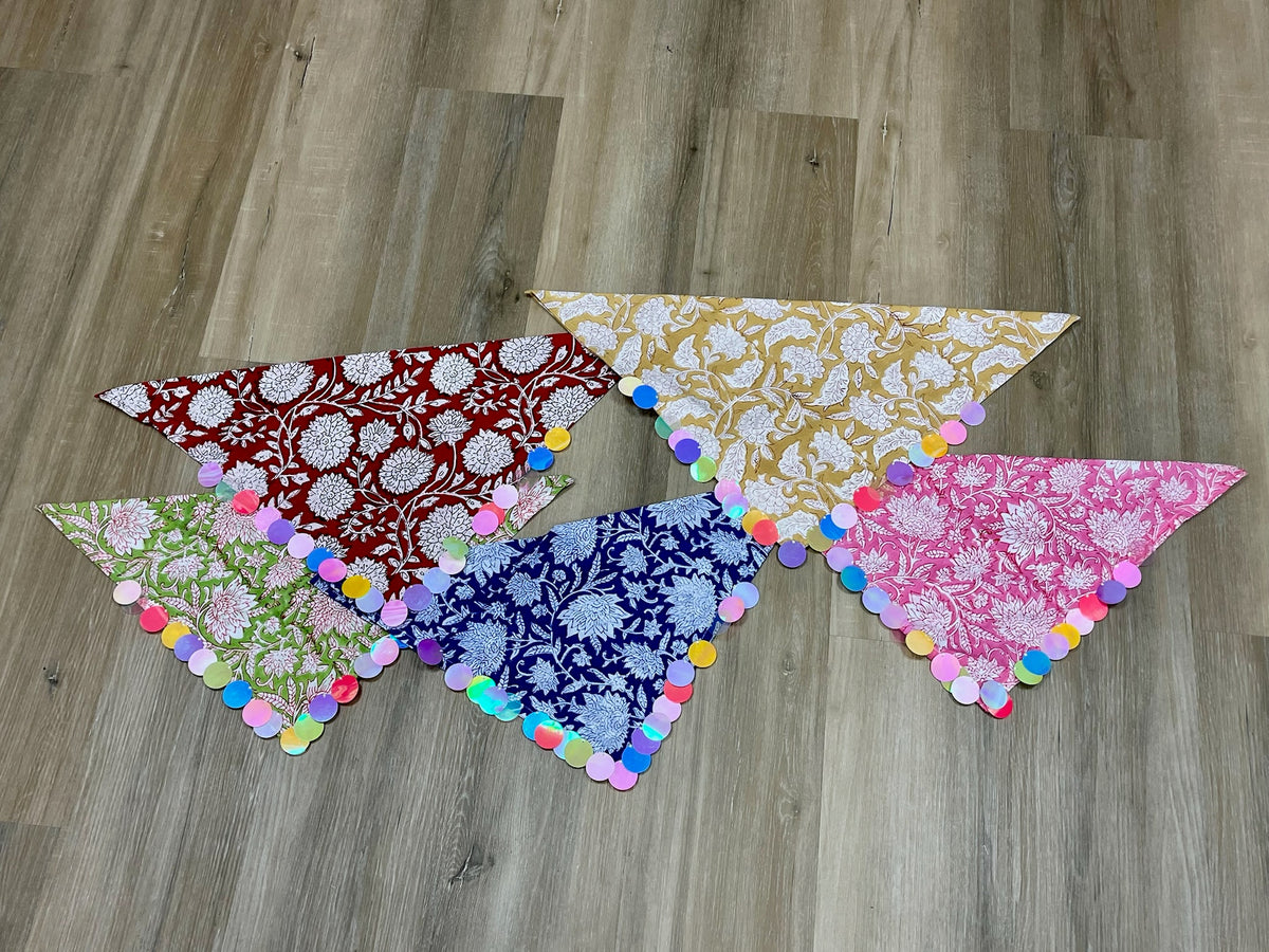 Handmade Sequin Fabric Scarf