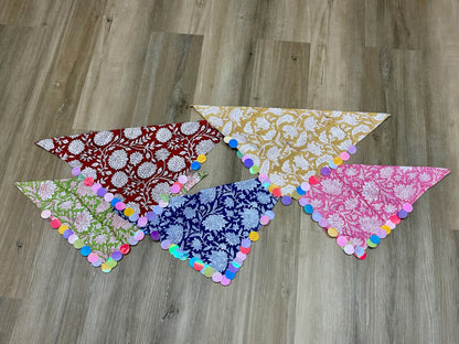 Handmade Sequin Fabric Scarf