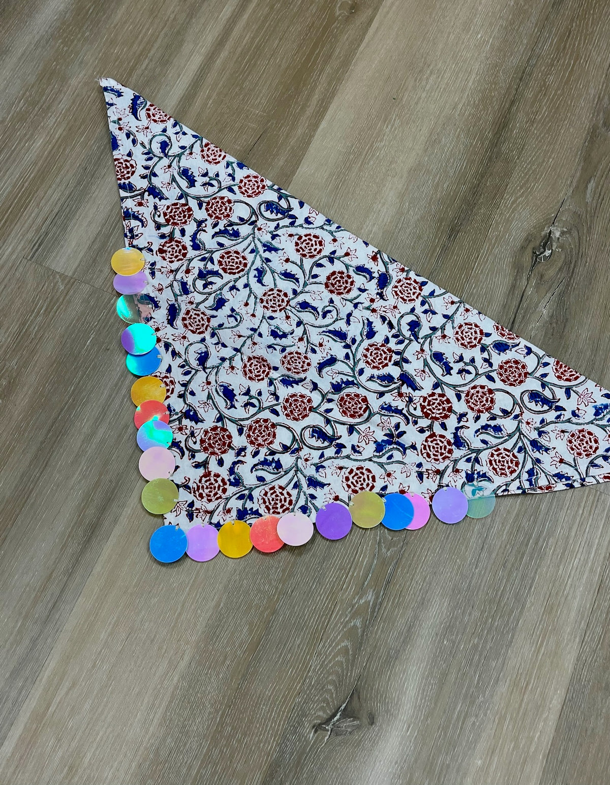 Handmade Sequin Fabric Scarf