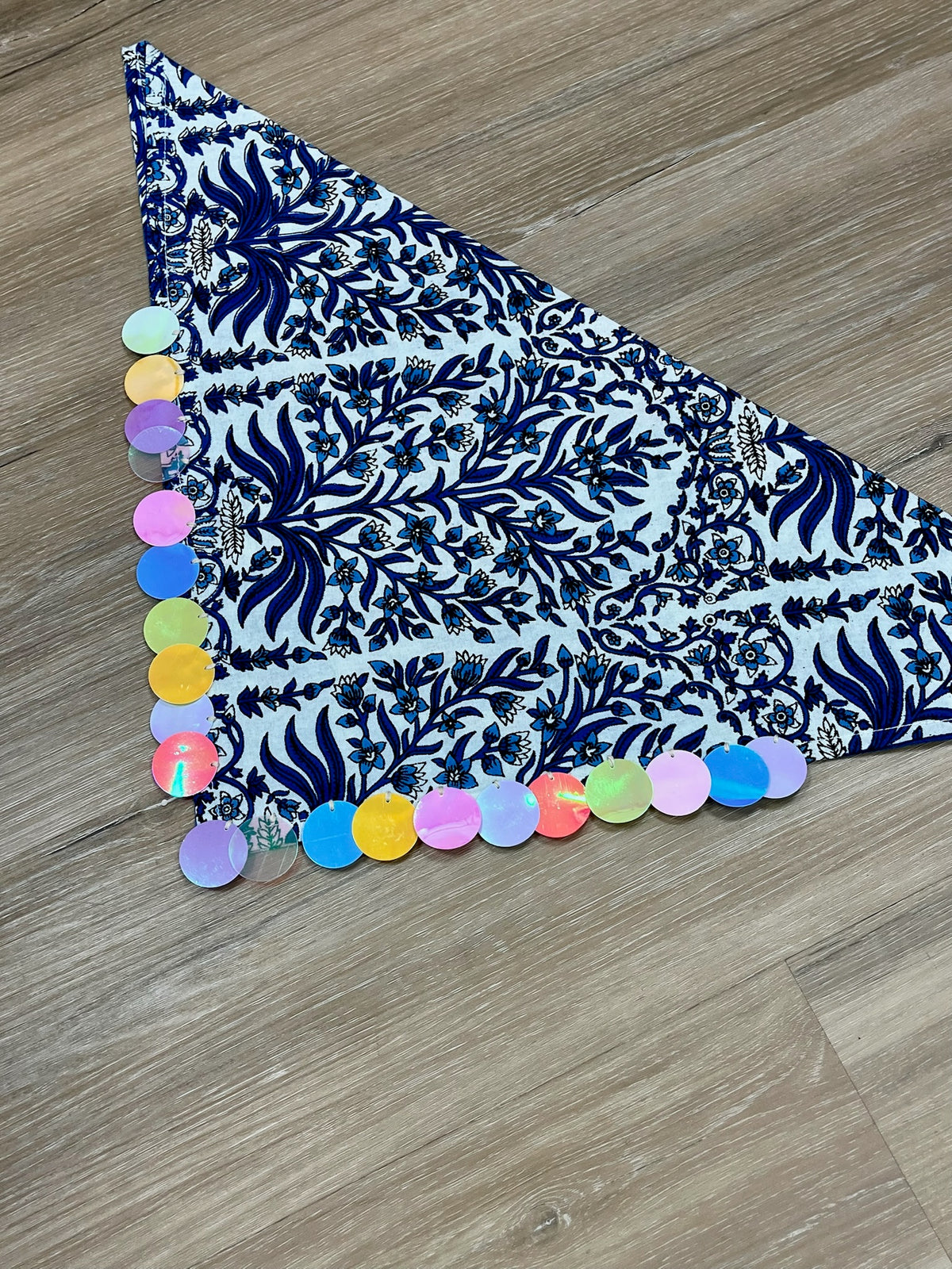 Handmade Sequin Fabric Scarf
