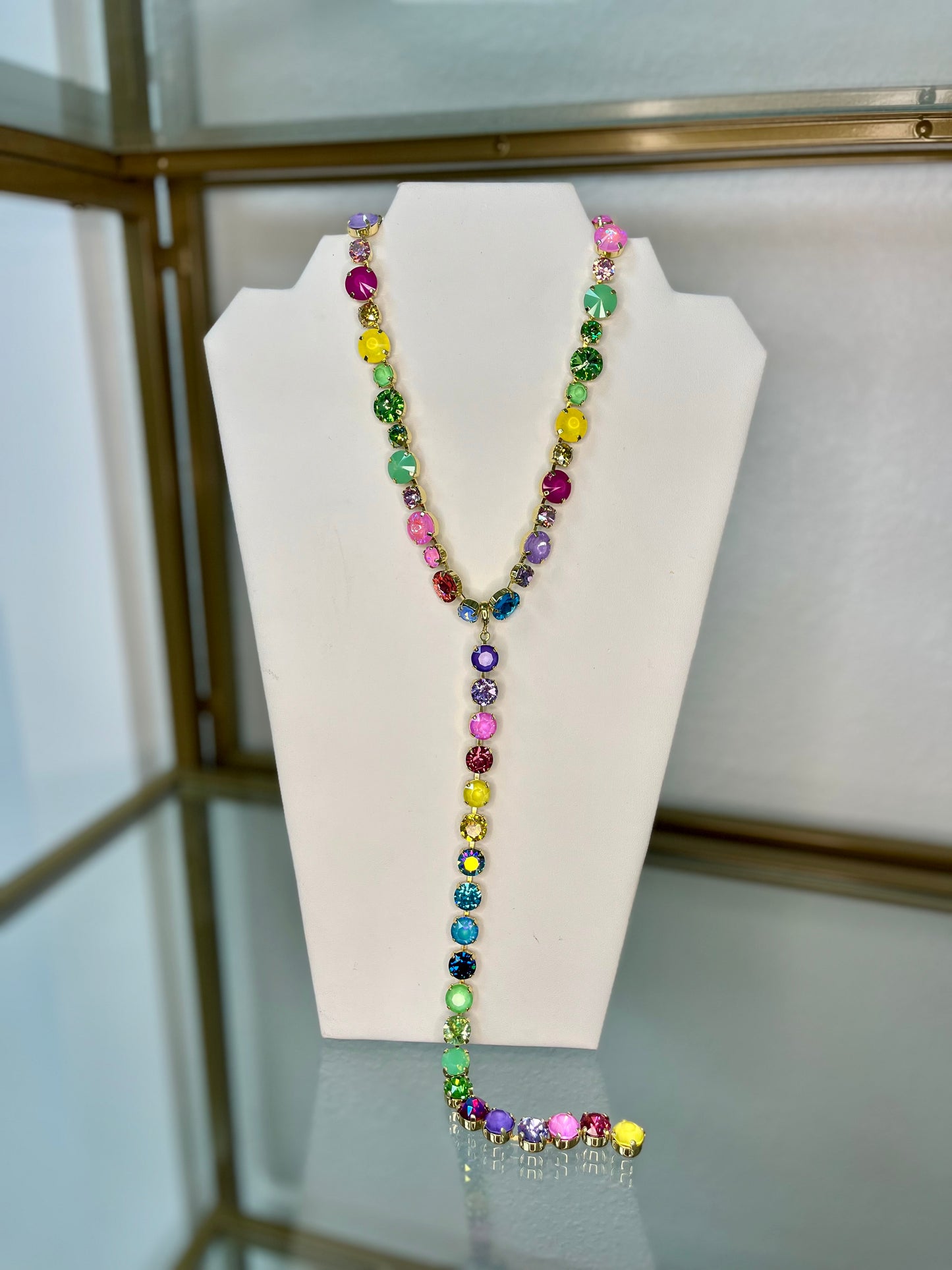 Luxe Crystal Lariat (3 colors)