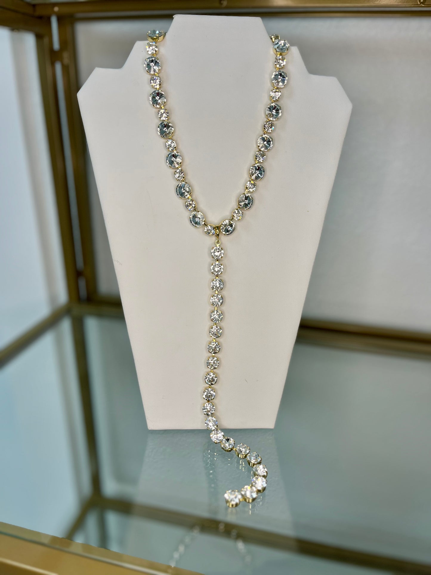 Luxe Crystal Lariat (3 colors)