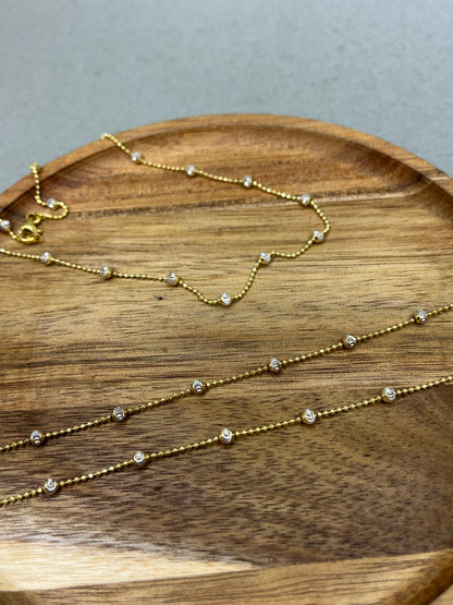 16" Lux Gold/Silver Chain