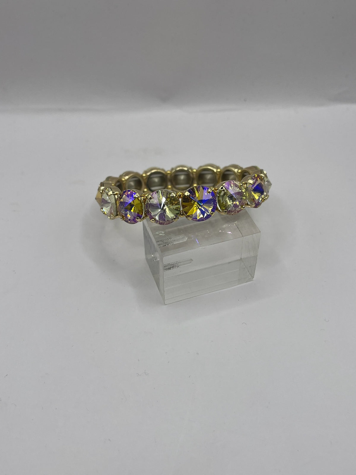 Large Crystal Stretchy Bracelet- 8 colors