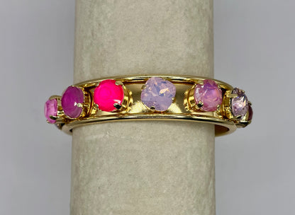 Large Pink Stone Cuff