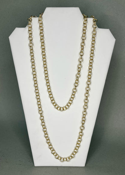 Gold Matte Medium Link Chain