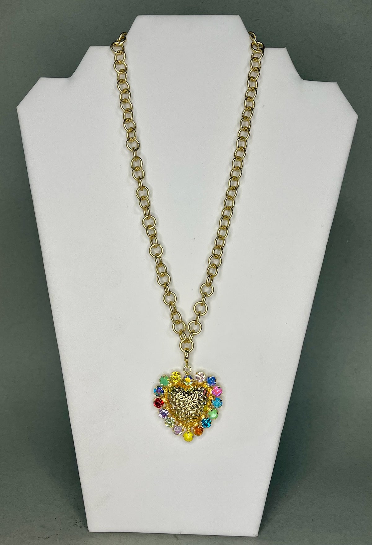 Gold Matte Medium Link Chain