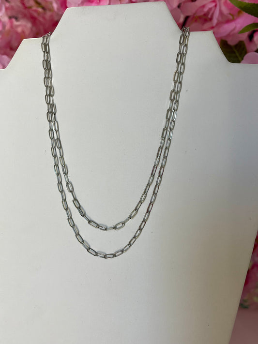 Paperclip Chain Magnetic Necklace- 2 Colors, 3 Lengths