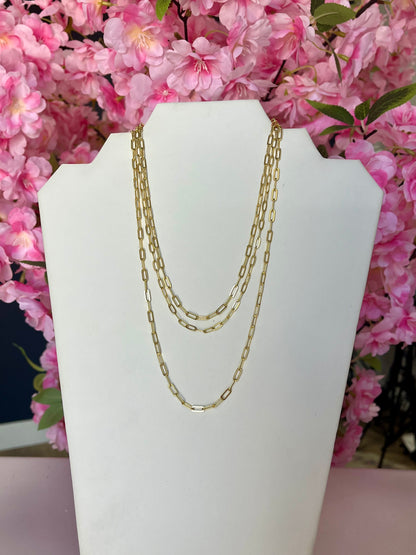 Paperclip Chain Magnetic Necklace- 2 Colors, 3 Lengths