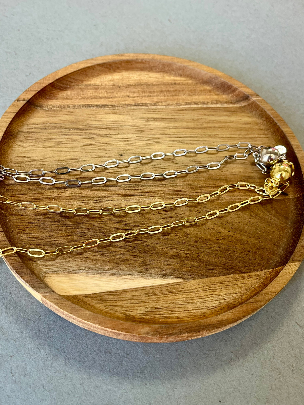 Paperclip Chain Magnetic Necklace- 2 Colors, 3 Lengths