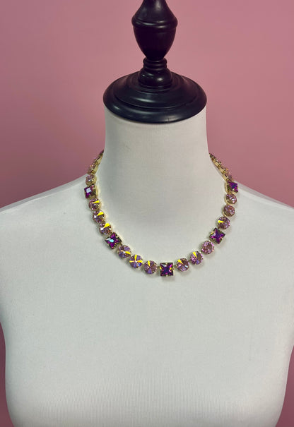 Crystal Multi Shape Magnetic Necklace- 2 Colors