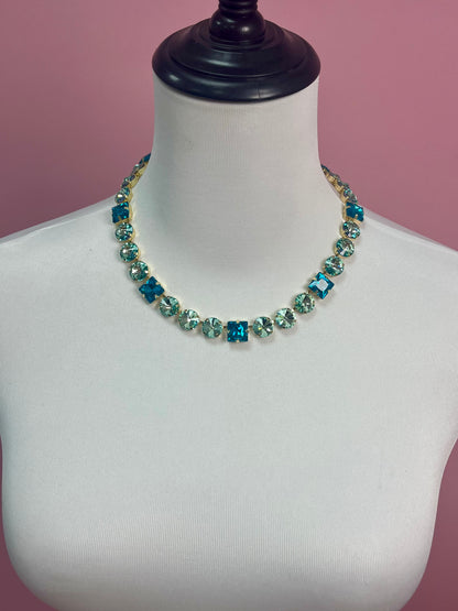 Crystal Multi Shape Magnetic Necklace- 2 Colors