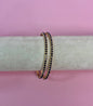 Set of 2 Black Crystal Pave Bangle Bracelets