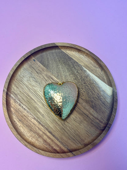Luxe Gold Scroll Heart Pendant