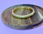 Gold Luxe Lattice Bangle with Crystals