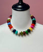 Multi Colored Oval Bead Magnetic Necklace