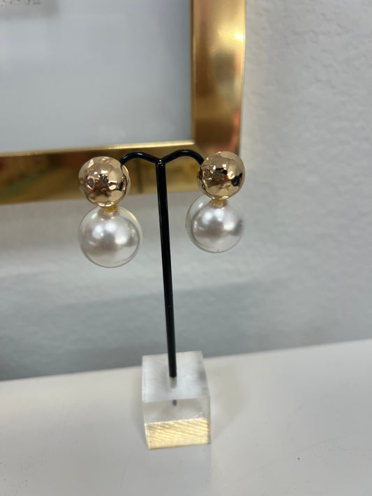 Stud & Pearl Earrings (Gold/Silver) FS