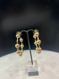 Bead Hoop Earrings (Gold & Silver) FS