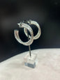 Textured Small Twist Hoop (Gold & Silver)
