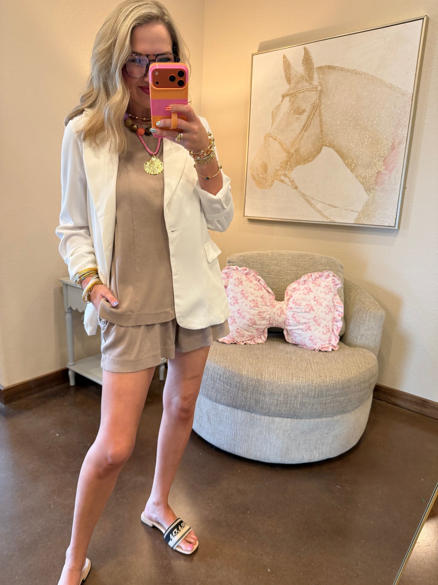 Off White Elegant Blazer