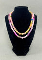 Set of 2 Colored Bead Necklaces