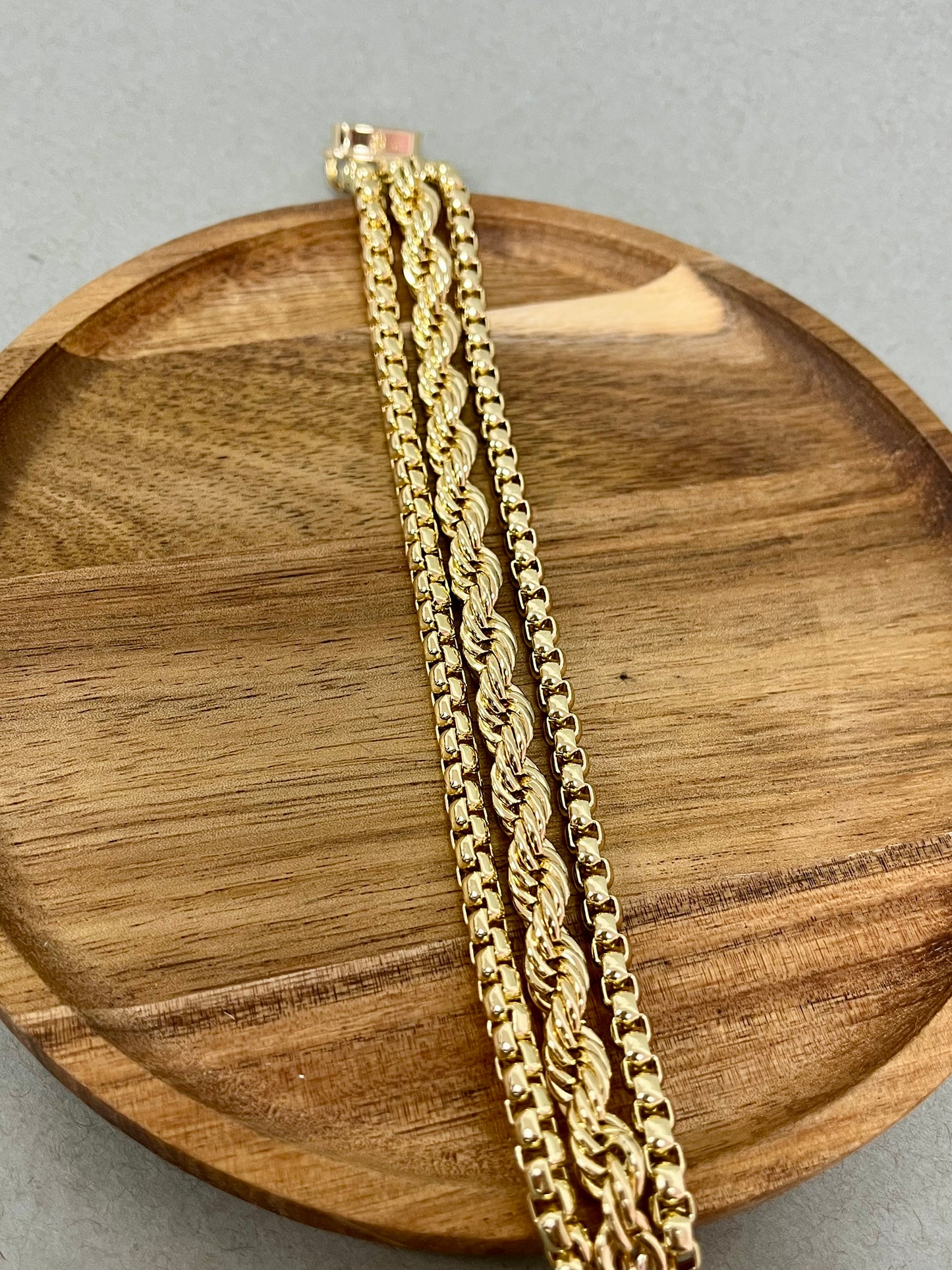 Lux 3 Strand Magnetic Gold Bracelet