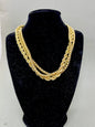 Luxe 3 Strand Gold Necklace