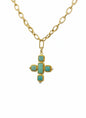 Willow Amazonite Cross Pendant Necklace