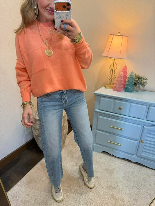 Coral Melange Long Sleeve