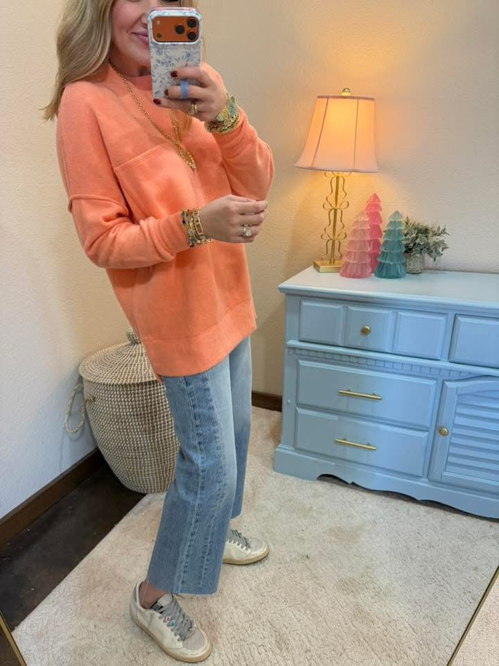 Coral Melange Long Sleeve