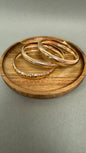 Set of 3 Multi Textured Bangles