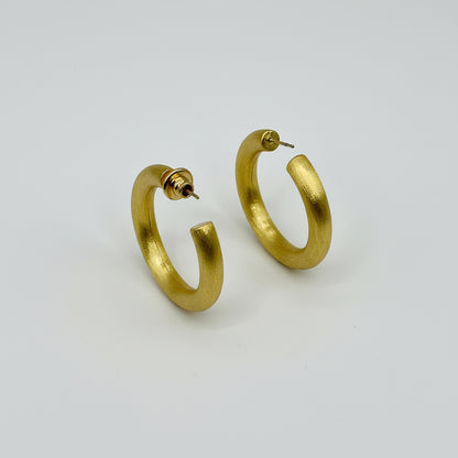 Chambord Thick Hoop Earrings- Gold