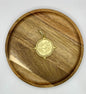 Textured Coin Charm Pendant
