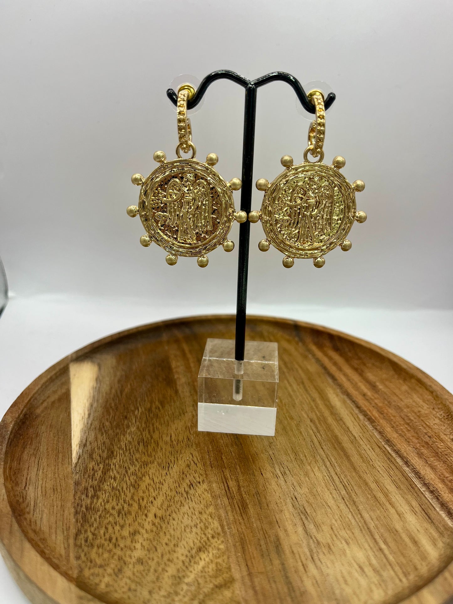 Vintage Dangle Coin Earrings
