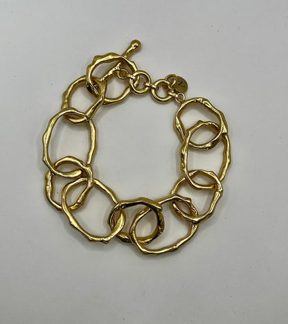 Antique Luxe Toggle Chain Bracelet
