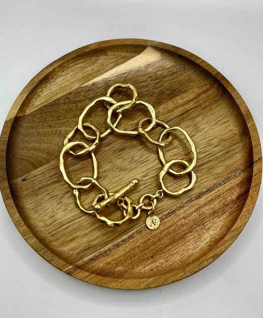 Antique Luxe Toggle Chain Bracelet